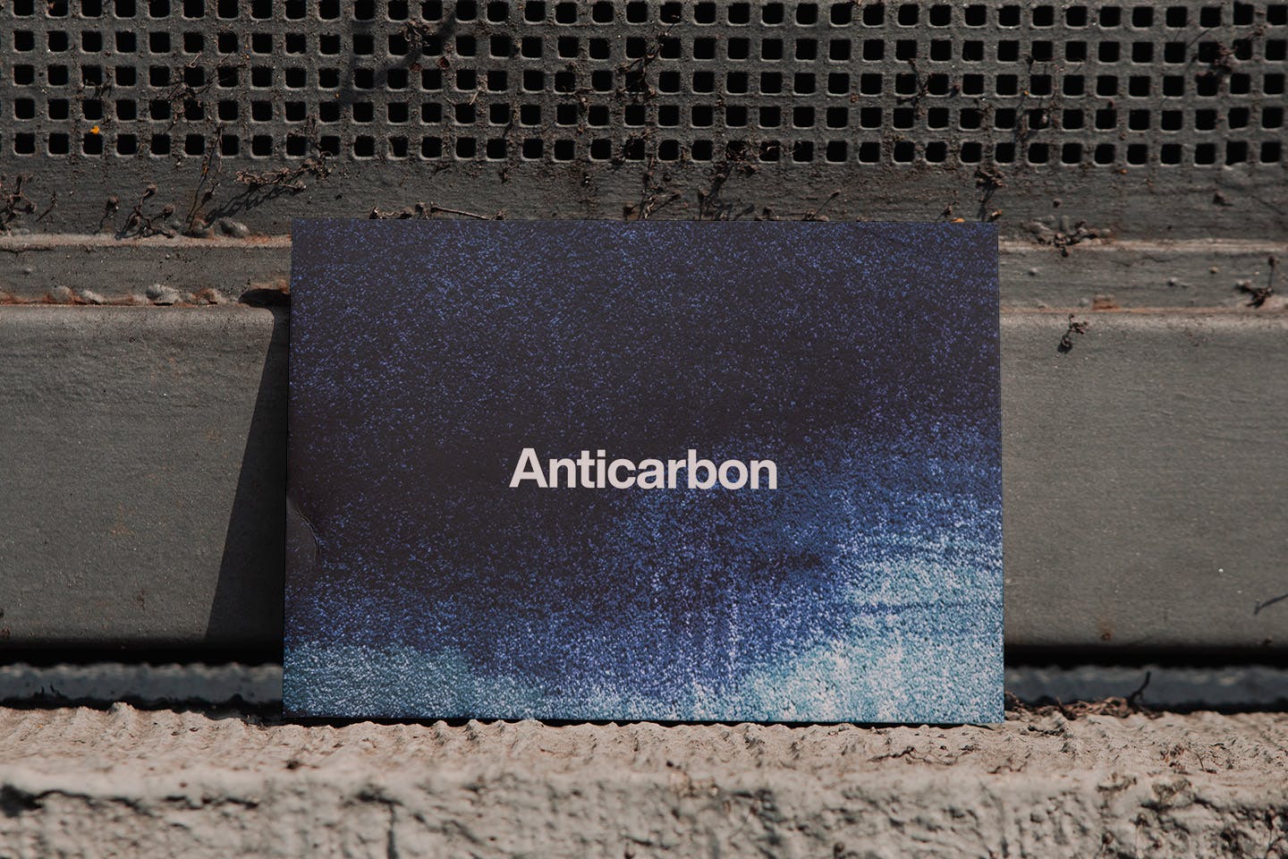 Brand for venture capital firm Anticarbon, displayed on card