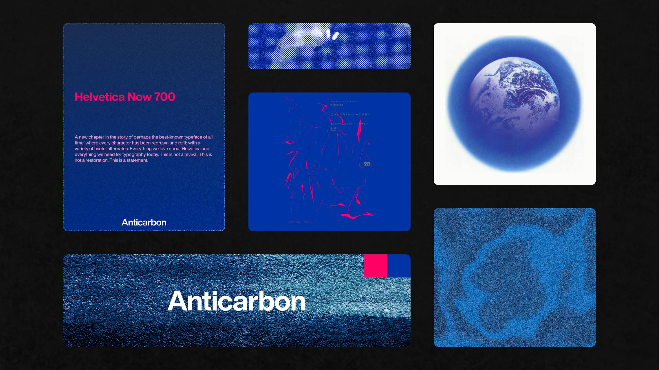 Moodboard for venture capital firm Anticarbon